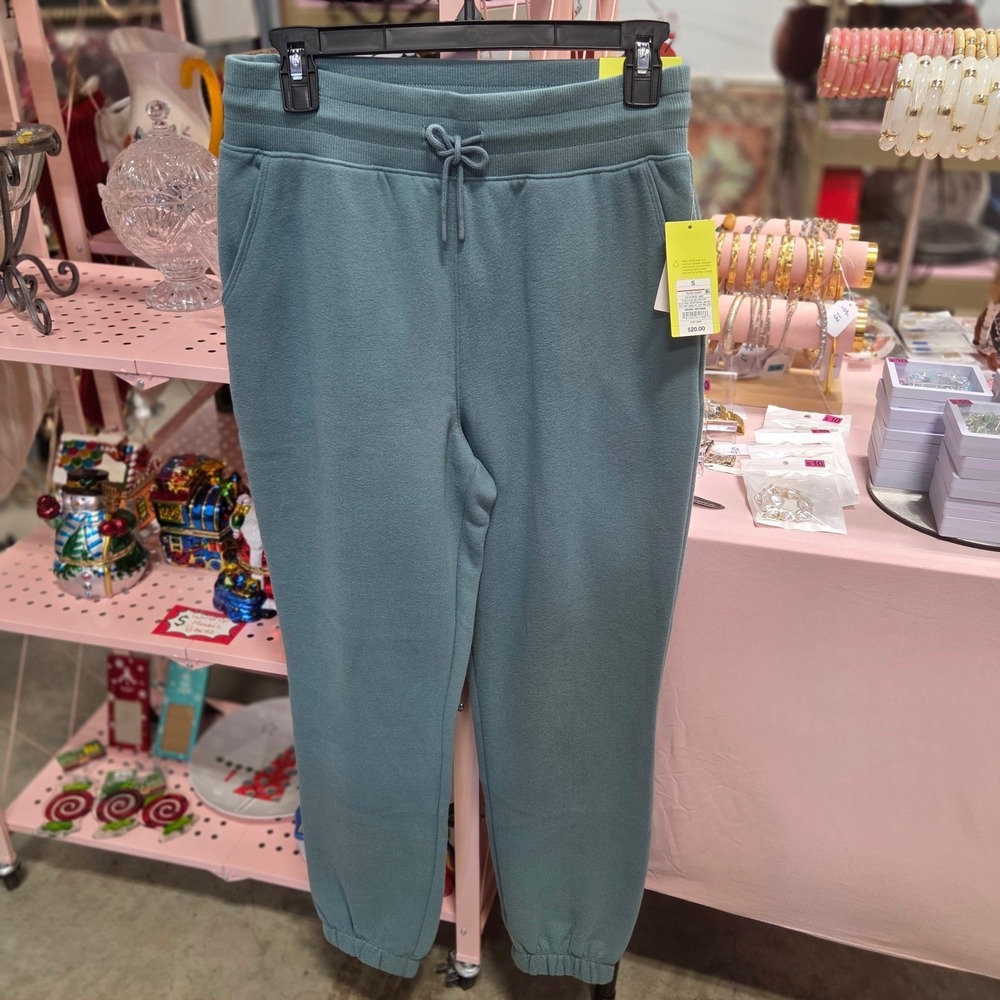 All in Motion High-Rise Fleece Jogger Pants Target Activewear Jade Green Women's